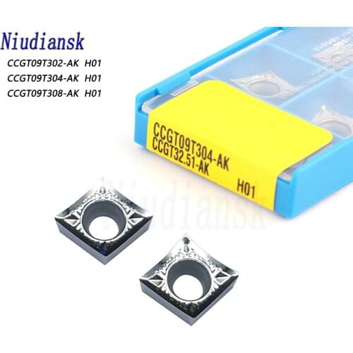 CCGT09T302 AK H01 CCGT09T304 AK H01 CCGT09T308 AK H01 Aluminum turning tool Carbide insert milling insert cnc lathe tools