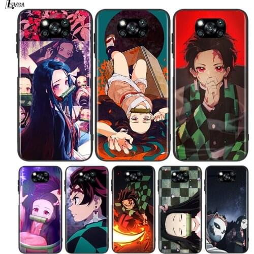 Black Cover The Slayer Kimetsu (for Xiaomi Mi Mix 3 A3 A2 A1 Poco M3 M2 C3 X3 X2 NFC F2 F1 CC9 CC9E Pro Phone Case