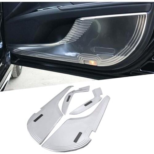 For Eight-generation Toyota Camry 2018 2019 Interior Door Anti Kick Pad Protection Mat Protect Cover Frame 4pcs Car Sticker