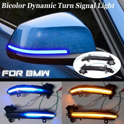 For BMW 1 2 3 4 Series X1 F20 F22 F30 F34 F32 E84 i3 Dynamic LED Blinker Side Mirror Marker Turn Signal Light Lamp