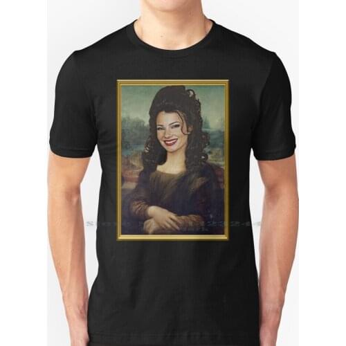 The Nanny-Mona Lisa T Shirt 100% Pure Cotton The Nanny Mona Lisa Fran Drescher Fran Fine Classic Tv Classic Art Leonardo Da
