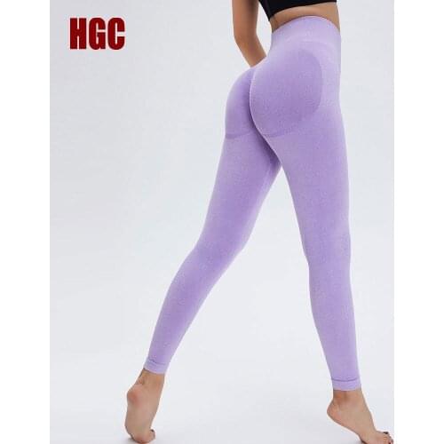 HGC Yoga Pants High Waist Peach Hip Fitness Leggings Sport Women Squat Proof Elastic GYM Tights Hip Lifting Sexy Running Capris