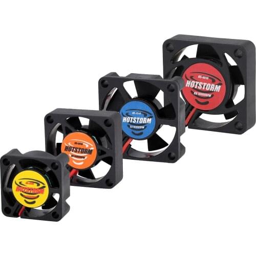 INJORA 25/30/35/40mm 3-7.4V 16000-24000RPM Motor ESC Fan Radiator Heat Sink for 1/12 1/10 1/8 RC Car Parts