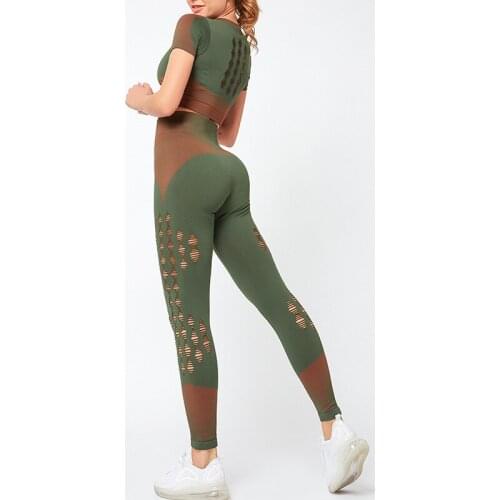 INS Influencer Contrasting Color High Waist Tight Breathable Sports Running Gym Dance Athletic Energy Yoga Trousers