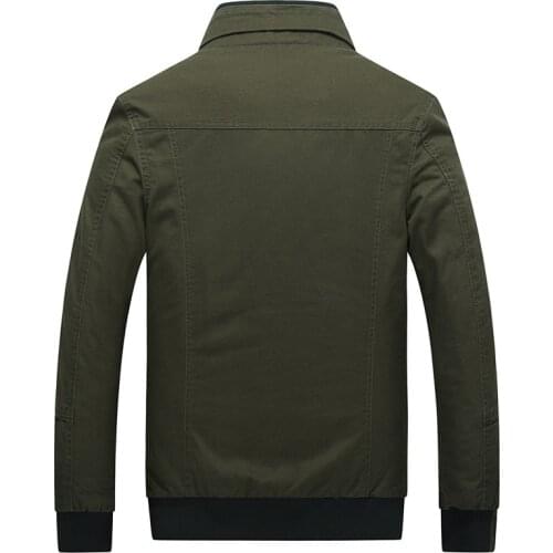 XingDeng Army Military cotton Zipper Jacket Casual fashion Men top Coats Winter Male Outerwear Autumn spring Overcoat plus 4XL