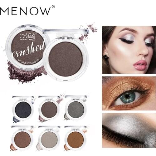 MENOW E425 Monochromatic Pearlescent Metallic Color 6 Color Diamond Sparkling Bright Star Eye Shadow Wholesale Makeup