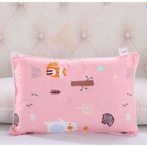 Fashion Hot 100% Cotton Baby Girl Boy Kindergarten Children Pillow Case Kid Cartoon Animal Pattern Pillow Cover 30x50cm