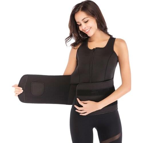 High Quality Neoprene Sauna Vest Body Shaper Slimming Belt for Women Waist Trainer Workout Shapewear Adjustable Sweat Belt 2018