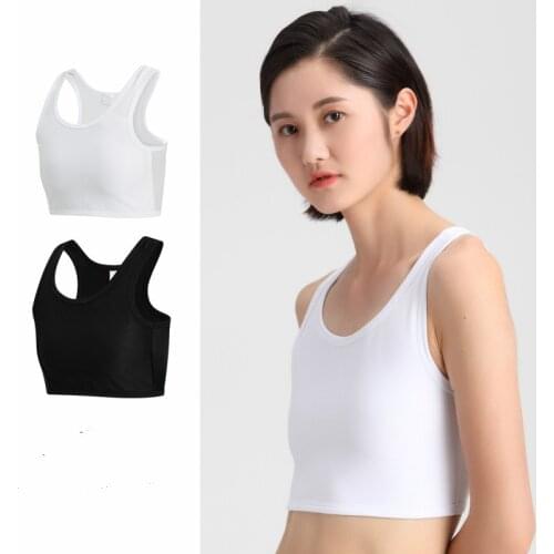 New Hotsale Women Breast Binder Buckle Short Chest Casual Tran Top Breathable Buckle Tops Casual Vest Breast Binder Tops Shapers