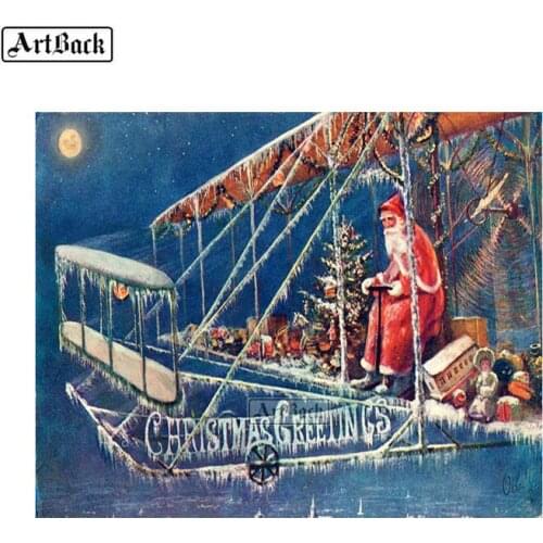 New 5d diy diamond embroidery Christmas landscape 3d diamond painting cross stitch full square rhinestone home decoration