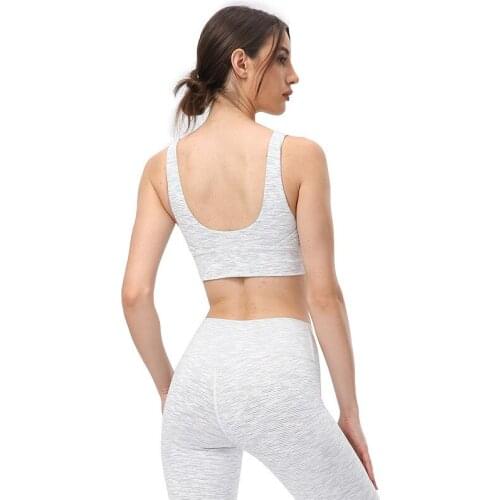 Sexy Women Sports Bra Beauty Back Crop Top Tights Super Elastic Yoga Vest Gym Clothing Running No Rims With Removable Chest Pad