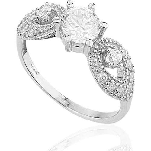 Original silver , Single Stone Ring, Good Quality and Affordable Single Stone ,Rings Types