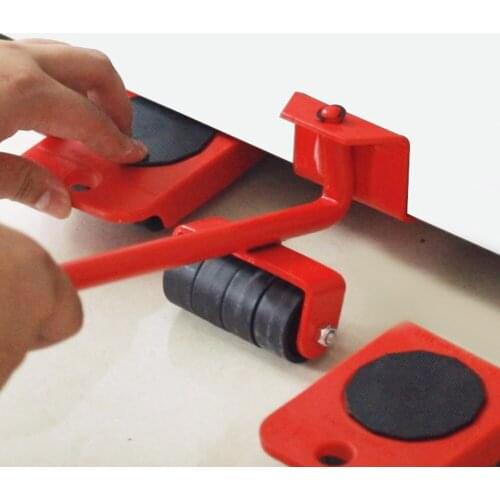 Portable Household Furniture Moving Lifter Heavy Object Mobile Device Metal Crowbar Handling Tools