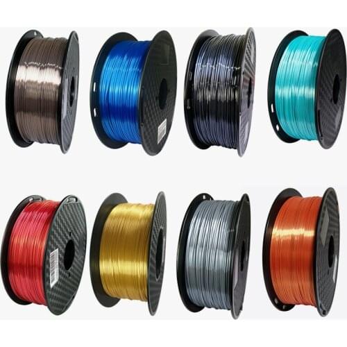 Silk Pla 3D Printer Filament 1.75mm 1kg Shine Silky Gold 1000g 3d Pen Printing Filament Rich Luster Metal Metallic Material