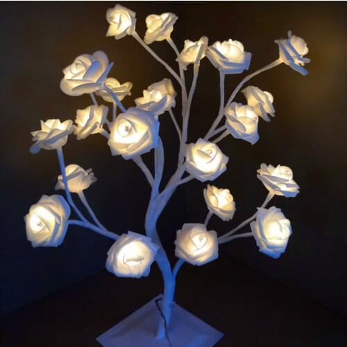Rose Blossom Led Decoration Tree Willow Branch Lights Twig Lights For Living Room Bedroom Home Party Decoration