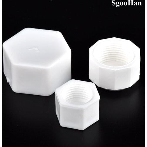 1~10 Pcs PPR 1/2" 3/4" 1" Female Thread Pipe Hexagon Shaped Blocked Caps Plastic End Cap Plug PVC Tube Sealing Fittings