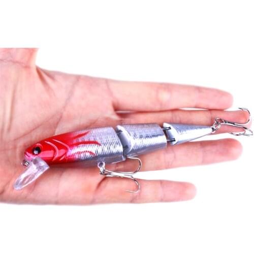 1PCS Jointed Fishing lure 10.5CM/16.3G Minnow Plastic Artificial Bait Swimbait Crankbait Bass