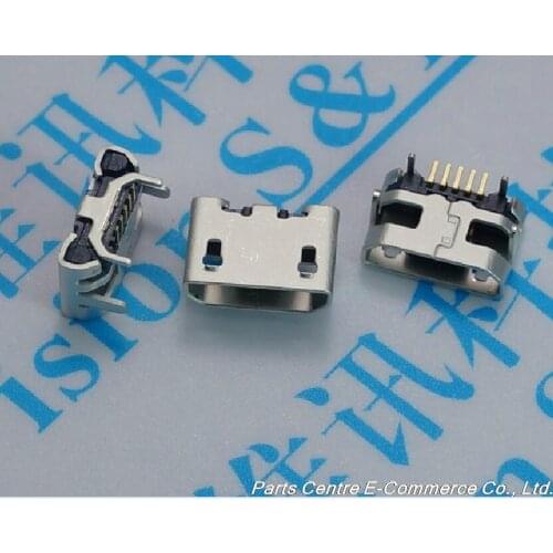 20 pcs Micro 5pin Micro usb connector type B connector for repair mobile / Tablet PC / MP3 , Ox horn, Distance 7.2,Long needles