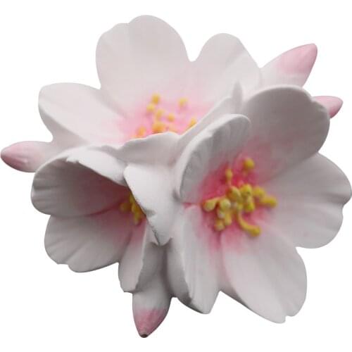 3D Sakura Fondant Cake Silicone Mold Cherry Blossoms Flowers DIY Aroma Plaster Crafts Mould For Car Decoration Gypsum Molds