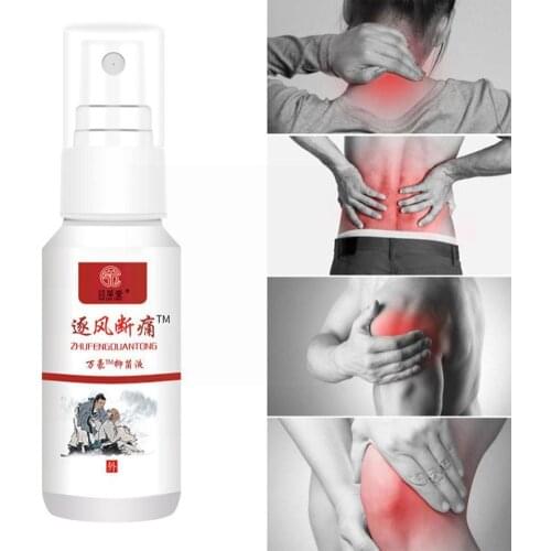 60ml Joint Pain Spray Quick Body Pain Relief Traditional MassageSpondylosis Medicine Agent Chinese Muscle Orthopedic I8T0