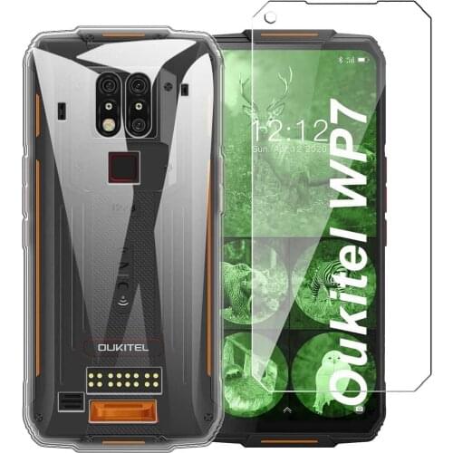 For OUKITEL WP7 Case For OUKITEL WP7 Luxury Soft TPU Phone Case With Tempered glass For OUKITEL WP7
