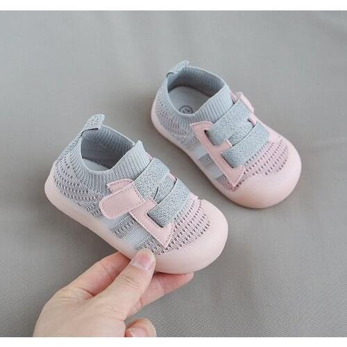 2021 Spring Autumn Kids Shoes Baby Boys Girls Childrens Casual Sneakers Breathable Soft Anti-Slip Running Sports Shoes