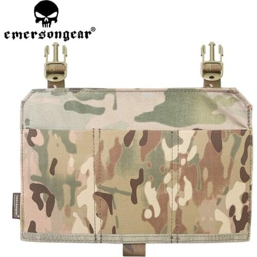 Emersongear M4 Triple Magazine Pouch Panel For 420 419 Plate Carrier Combat Tactical Vest Airsoft Paintball CS Game Protect Gear