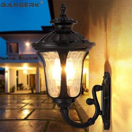 Europe Outdoor Retro Wall Lamp IP65 Waterproof LED Porch Lights Aluminum Lighting Sconce Wall lamps Garden Balcony Fixtures