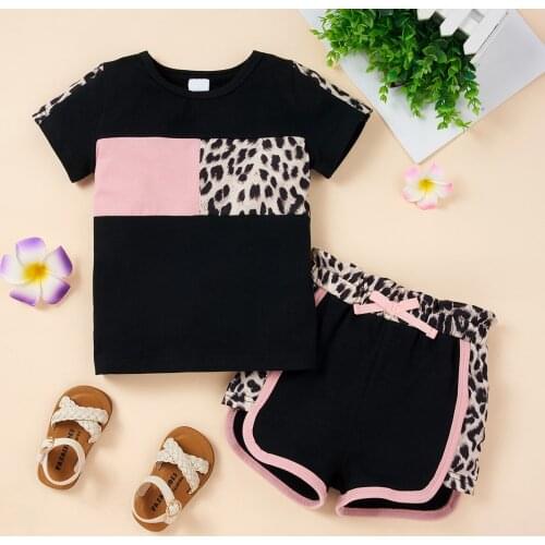 KEAIYOUHUO 2021 Summer New Toddler Children Clothing Tops+Shorts For Girls Two-Piece Suits Baby Sets For Boys And Girls 0 To 4Y
