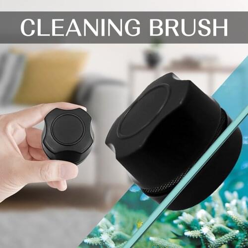 Aquarium Magnetic Brush Glass Floating Algae Scraper Curve Glass Cleaner Mini Scrubber Tool Fish Tank Glass Cleaning Magnet