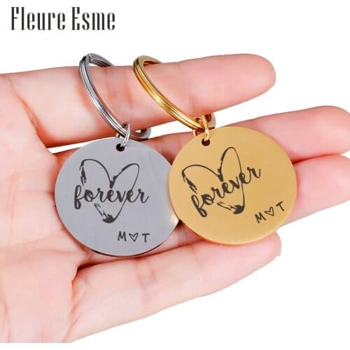 Personalized Keychain Gifts Birthday Day Best Friend Boyfriend For Girl Keying Customized Keys Chain Car Backpacks Accessories