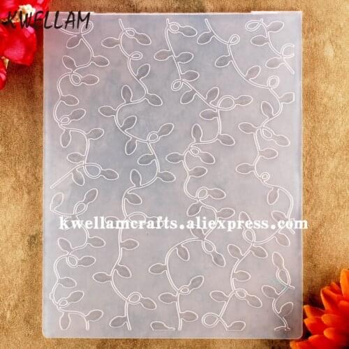 Christmas Lighting Chains Plastic Embossing Folder For Scrapbook DIY Album Card Tool Plastic Template 12.1x15.2cm KW8053128