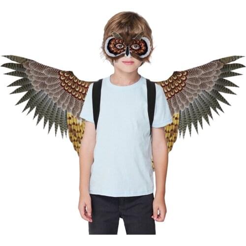 Child Cosplay Wings Beautiful Delicate Eagle Angel Wing Costume For Cosplay Party Decorative Crafts Supplies Performance Props
