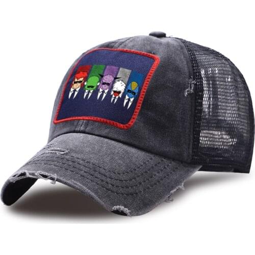 Adjustable Unisex Baseball Cap Cotton Sport Snapback Hats Anime Ginyu Special Forces Trucker Hat Street Mesh Riding Golf Caps