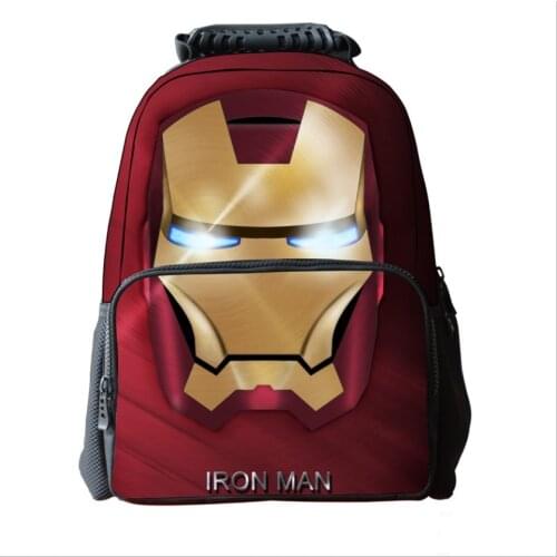 New Cartoon Iron Man School Bags Fashion Kids School Backpacks Children Schoolbags Mochila Infantil For Boys Girls