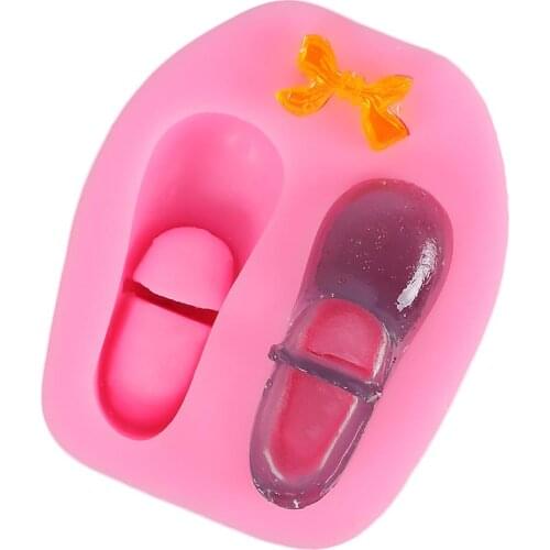 Bow Shoes Silicone Mold 3D Cake Cupcake Fondant Chocolate Sugarcraft Candy DIY Mould Cake Decorating Tools