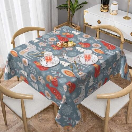 Snow Tablecloth Cheap Modern Table Cover Summer Custom Decoration Polyester Table Cloth