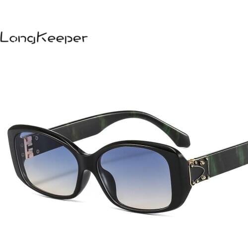 LongKeeper Fashion Oval Sunglasses Women Brand Designer Vintage Punk Men Sun Glasses Shades UV400 Driving Oculos Feminino