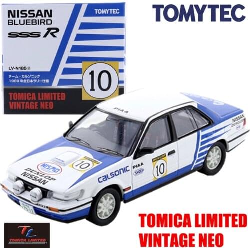 TOMICA LIMITED VINTAGE NEO LV-N185d 1/64 NISSAN BLUEBIRD SSS-R CALSONIC #10 1989