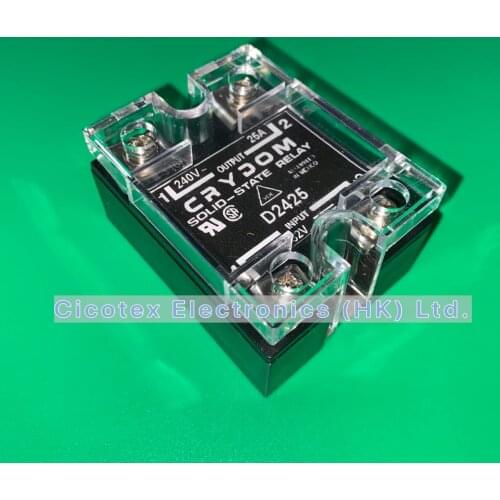 D2425 SSR RELAY SPST-NO 25A 24-280V HD2425 240V SOLID-STATE-RELAY INPUT 3-32V D-2425 240D25-17 240D 25-17 240D2517