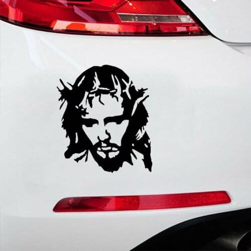 Image Jesus Christ Cars Stickers Creative Waterproof Vinyl Auto Products Decoration Wall Window Decal Wrap Laptop Auto Products