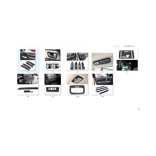 LHD Inner Decorative Cover Trim 25pcs For Mitsubishi Pajero / Shogun V80 07-19