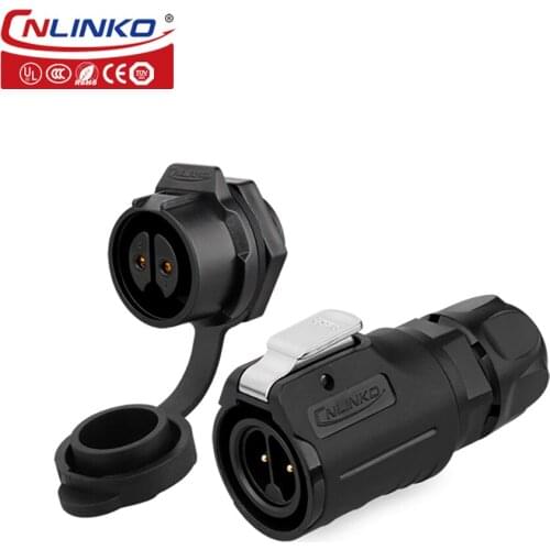 LP16 Waterproof Connector 2 3 4 5 7 8 9 Pin Power Cable Wire Connectors M16 Plug and Socket Outdoor IP67