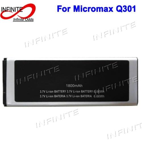 For Micromax Q301 Battery High Quality 1800mAh Accumulator