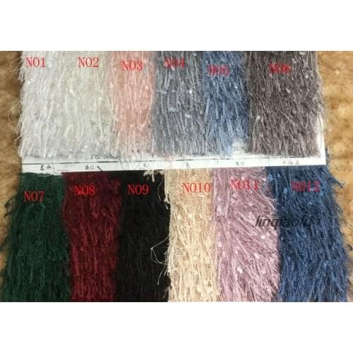 Explosive tassels, velvet fabrics, fancy pine needles, tassels, plush fabrics