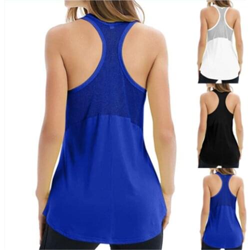 Women Casual Loose Style Sporty Running Vest Solid Color Sleeveless U-shaped Neck Outwear Comfortable Tops