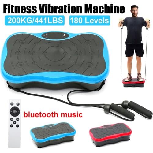 LCD Display Exercise Fitness Slim Vibration Machine Trainer Plate Platform Body Shaper with bluetooth Remote Contro