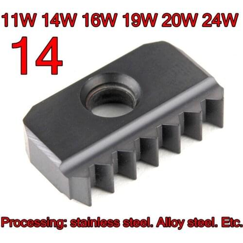 14-11W 14W 16W 19W 20W 24W BR215 5pcs/set Threaded Milling insert Processing: stainless steel. Alloy steel. Etc