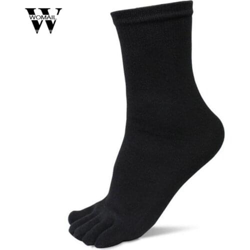 2018 Hot sale 5 Pairs Five Finger Toe Socks Elastic Short Soild Socks drop shipping for all season Solid socks