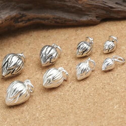 2021 Fashion Necklace S925 Sterling Silver Jewelry Thai Diy Crystal Bracelet Accessories Popular Lotus Pendant Wholesale Bul